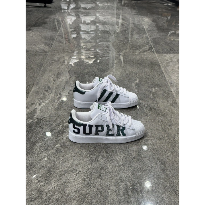 Adidas Süperstar Graphic Detaylı Beyaz Yeşil Spor Ayakkabı