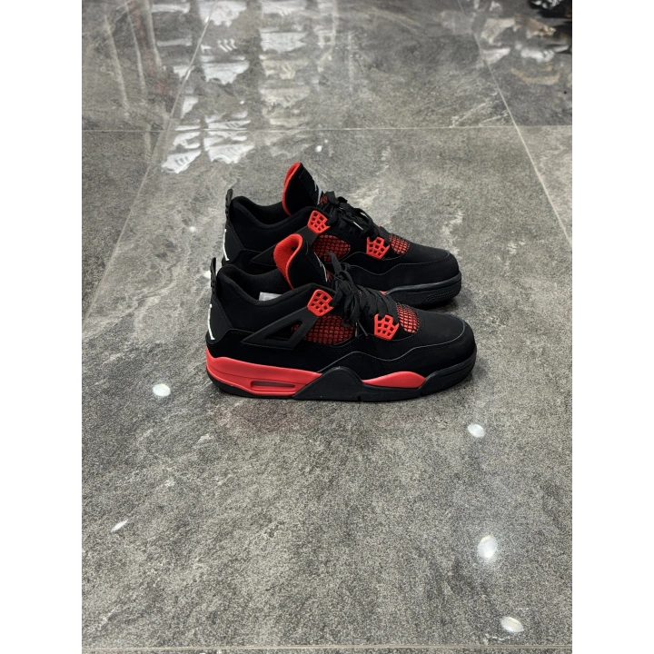 Air Jordan 4 Siyah Kırmızı Sneaker