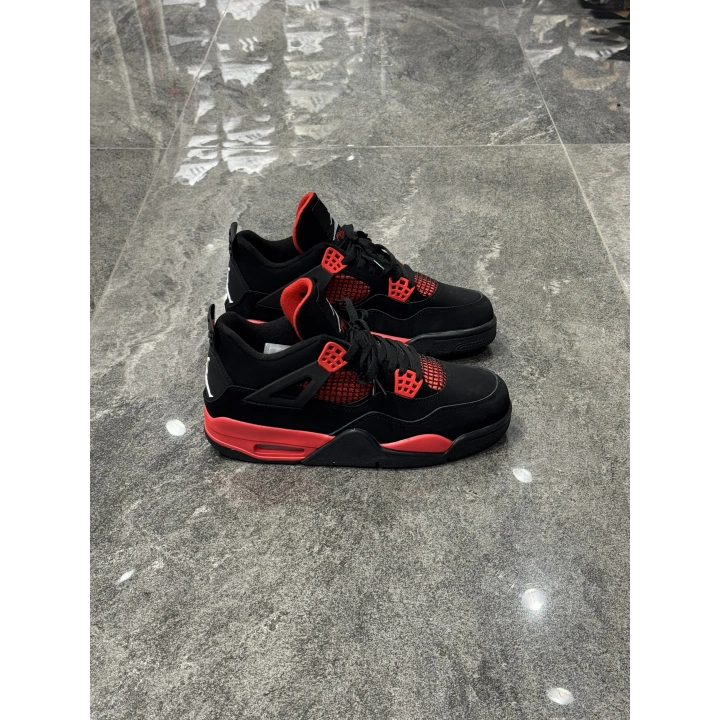Air Jordan 4 Siyah Kırmızı Sneaker