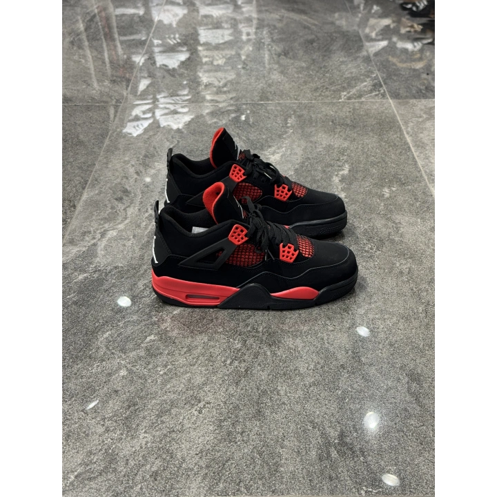 Air Jordan 4 Siyah Kırmızı Sneaker