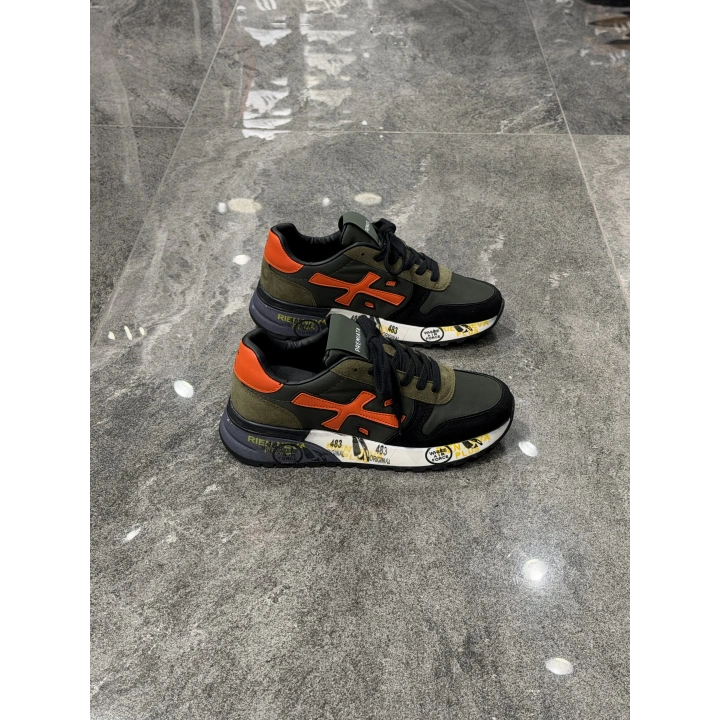 Premiata Lander Yeşil Turucu X Logolu Sneaker