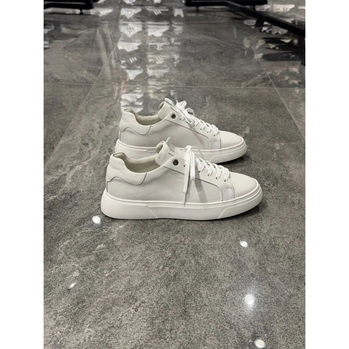 Marcomen Süt Beyaz Deri Günlük Ayakkabı