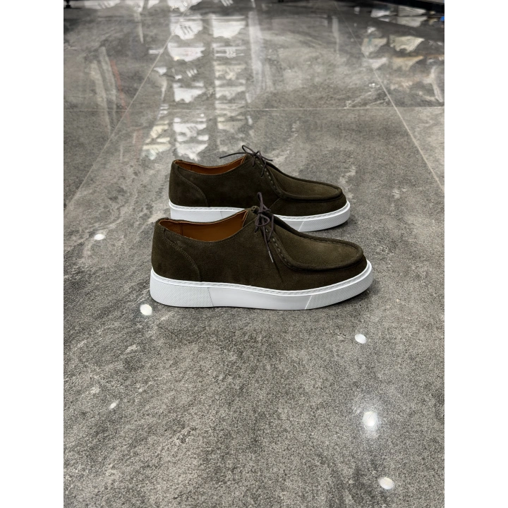 Marco Süet Deri Yeşil Ayakkabı