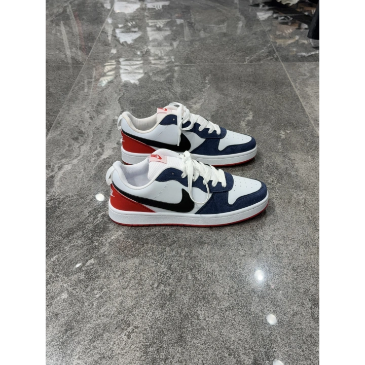 Nıke Court Borough Low 2 Beyaz Laci Kırmızı Spor Ayakkabı