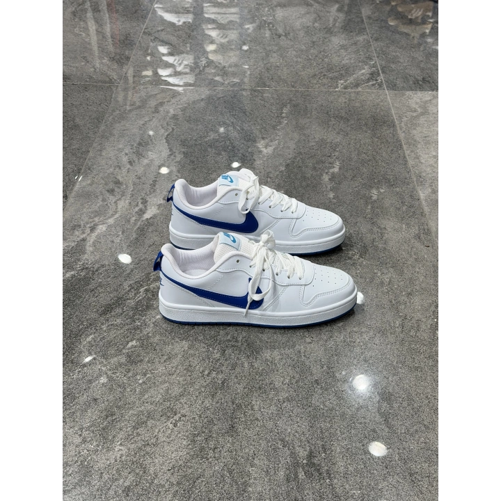 Nıke Court Borough Low 2 Beyaz Mavi Spor Ayakkabı