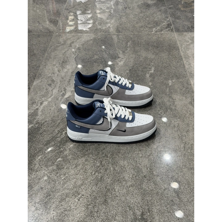 Nıke Air Force 1 Low Gri Laci Beyaz Detaylı Spor Ayakkabı