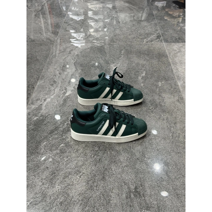 Adidas Süperstar Yeşil Beyaz Detaylı Spor Ayakkabı