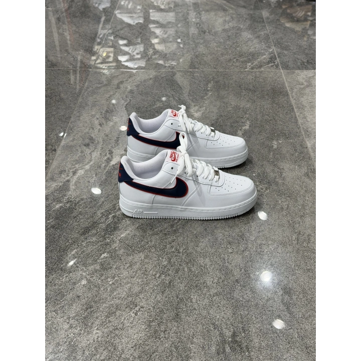 Nıke Air force Beyaz Laci Kırmızı Detaylı Spor Ayakkabı
