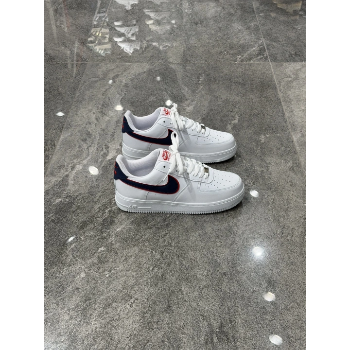 Nıke Air force Beyaz Laci Kırmızı Detaylı Spor Ayakkabı