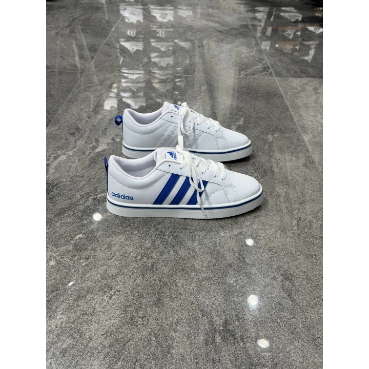 Adidas Grand Court Base 2.0 Beyaz Mavi Spor Ayakkabı