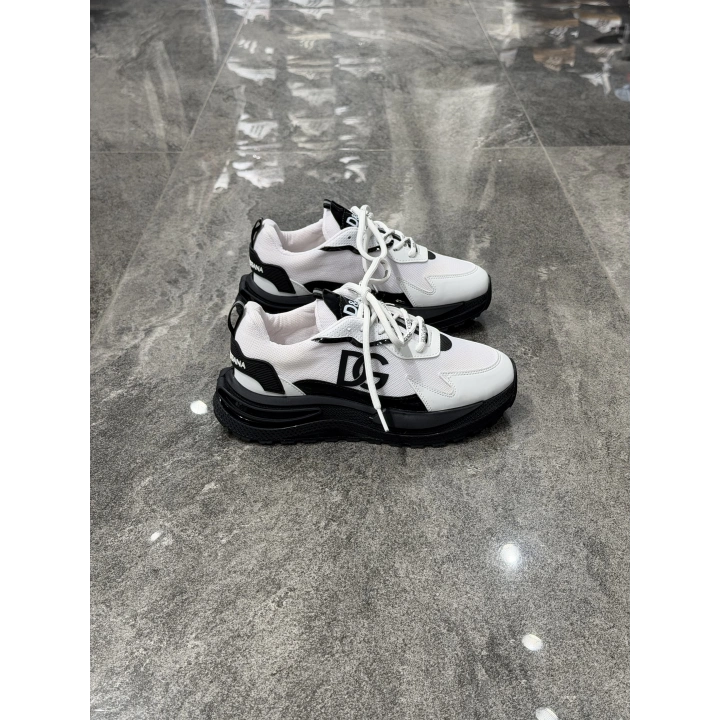 Dolce&Gabbana Cushion Air Sole Beyaz Siyah Detaylı Spor Ayakkabı