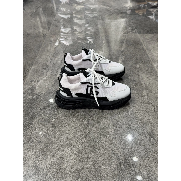 Dolce&Gabbana Cushion Air Sole Beyaz Siyah Detaylı Spor Ayakkabı