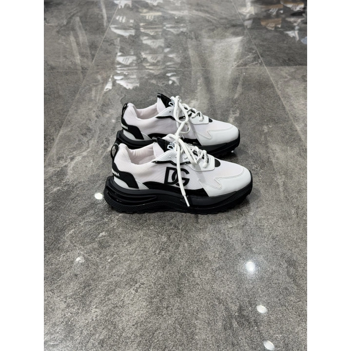 Dolce&Gabbana Cushion Air Sole Beyaz Siyah Detaylı Spor Ayakkabı