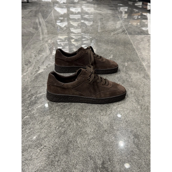 Yalçın Spor Kahve Süet Erkek Deri Sneaker