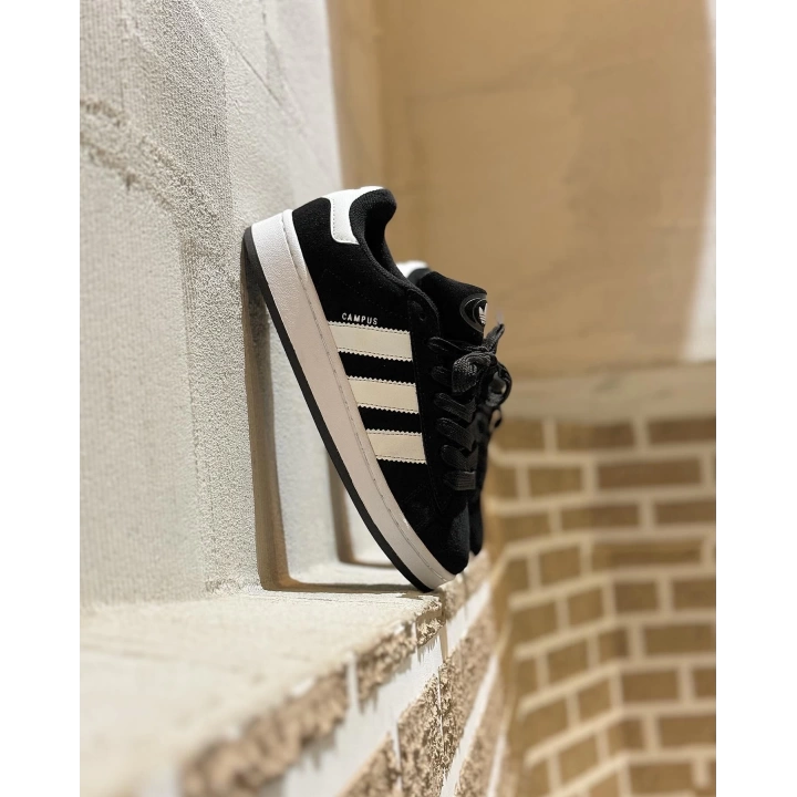 Adidas Campüs Siyah Süet Beyaz Taban