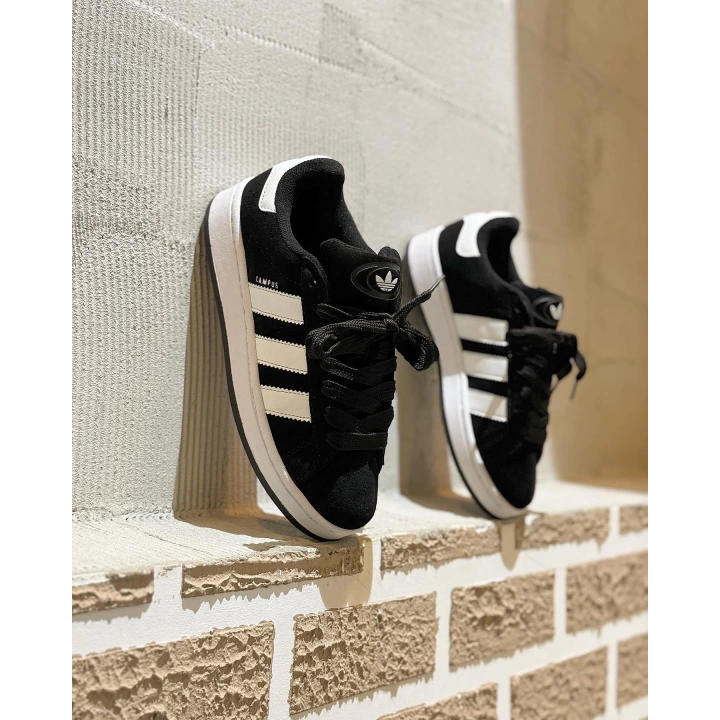 Adidas Campüs Siyah Süet Beyaz Taban