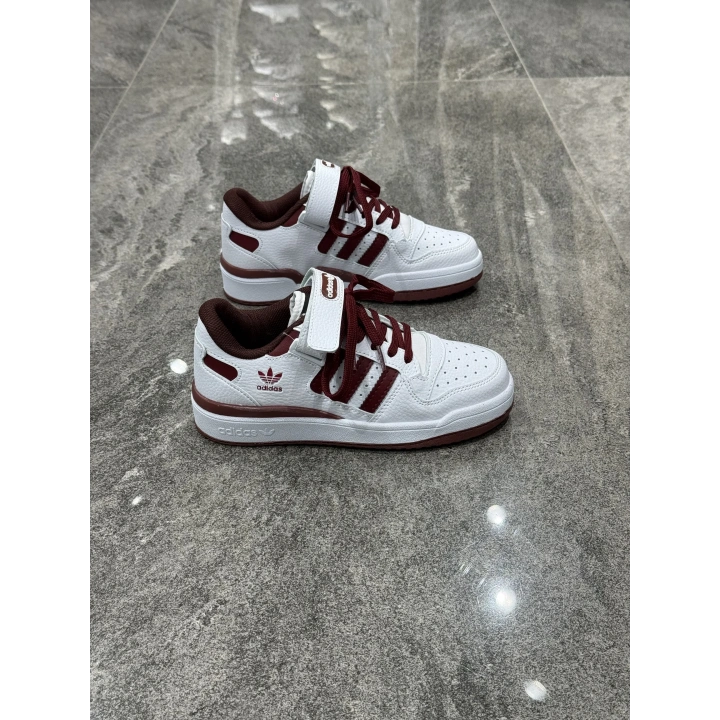 Adidas Forum Low Beyaz Bordo Detaylı