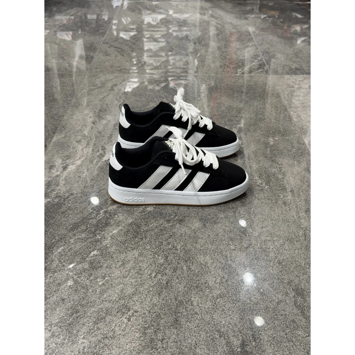 Adidas Grand Campus Siyah Beyaz Detaylı Spor Ayakkabı
