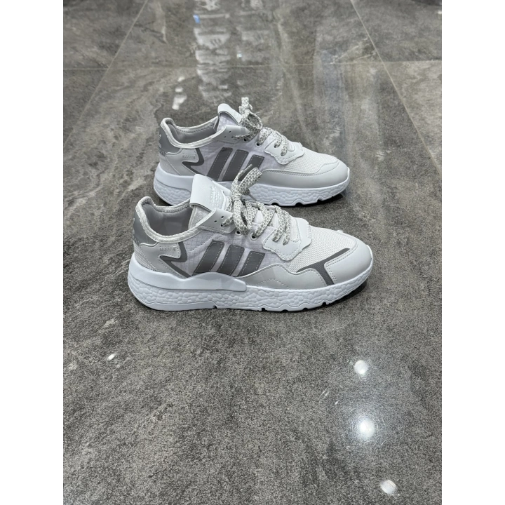 Adidas Jogger Beyaz Gri Beyaz Taban Detaylı