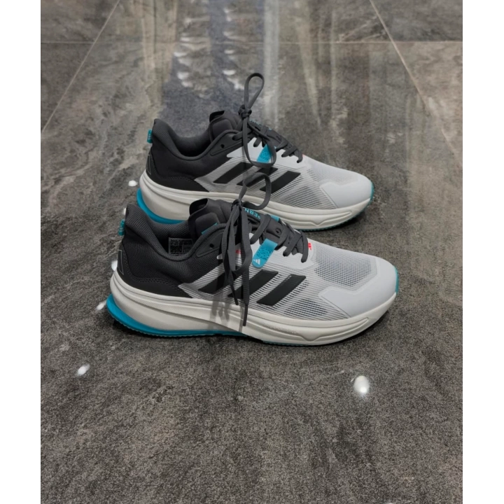 Adidas Rıse 5.0 Beyaz Gri Mavi Detaylı