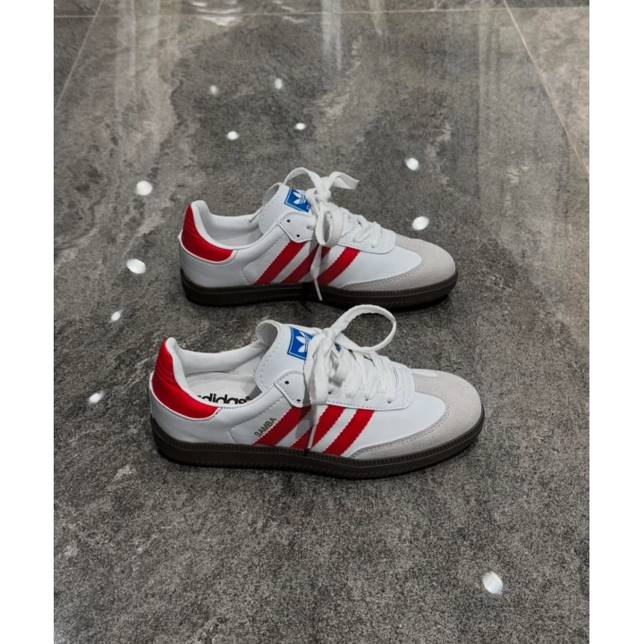 Adidas Samba Beyaz Kırmızı Spor Ayakkabı