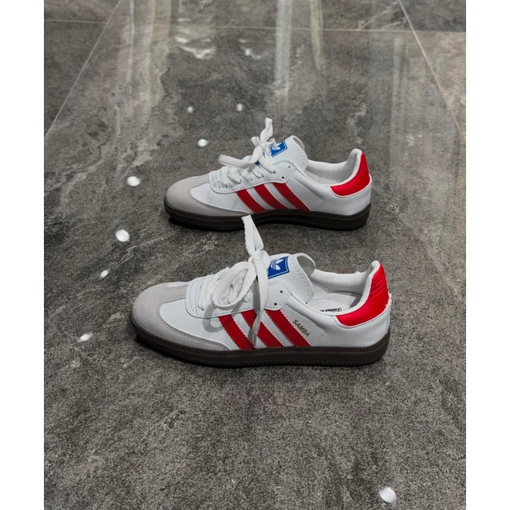 Adidas Samba Beyaz Kırmızı Spor Ayakkabı