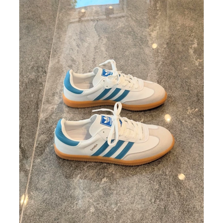 Adidas Samba Beyaz Turkuaz Spor Ayakkabı