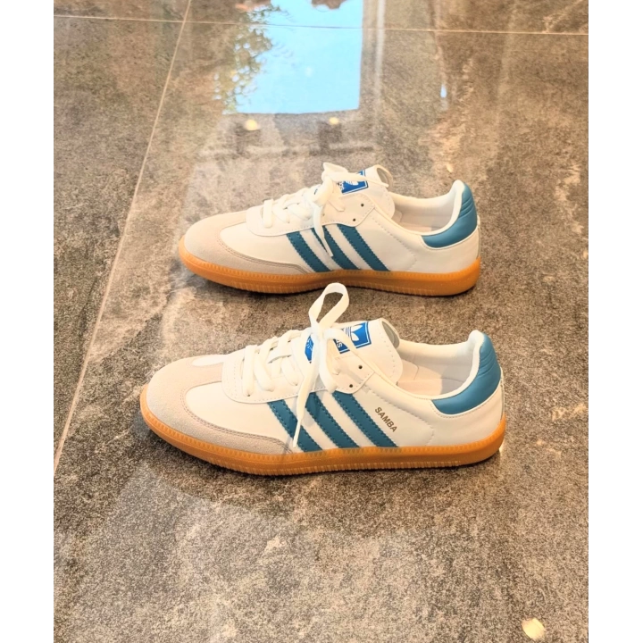 Adidas Samba Beyaz Turkuaz Spor Ayakkabı