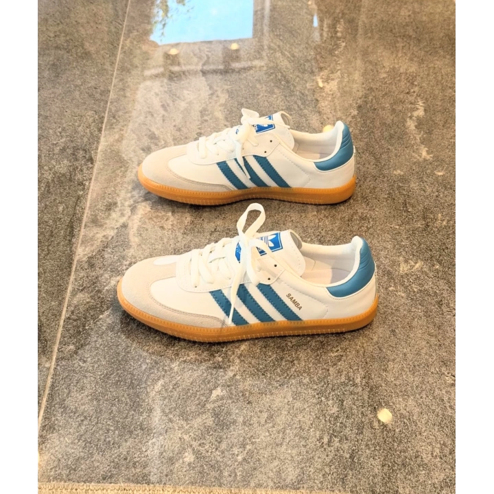 Adidas Samba Beyaz Turkuaz Spor Ayakkabı