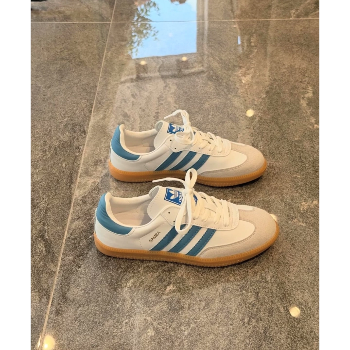 Adidas Samba Beyaz Turkuaz Spor Ayakkabı