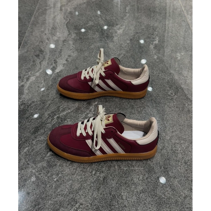 Adidas Samba Bordo Krem Detaylı Spor Ayakkabı