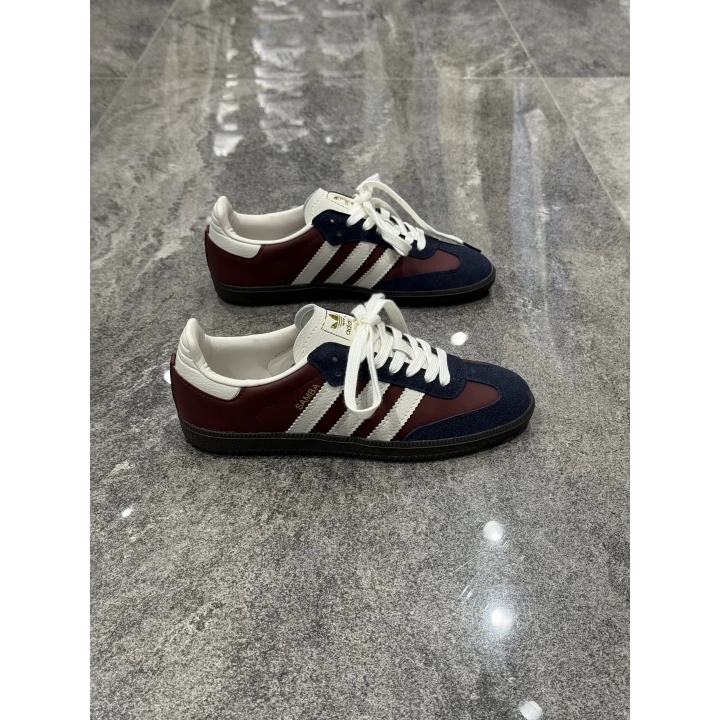 Adidas Samba Bordo Krem Lacivert Spor Ayakkabı
