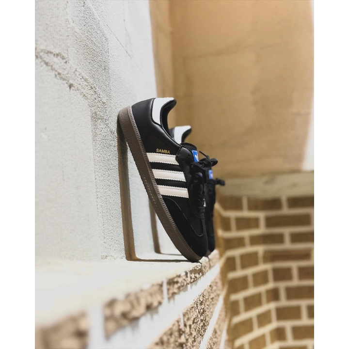 Adidas Samba Siyah Beyaz Süet Deri Detaylı