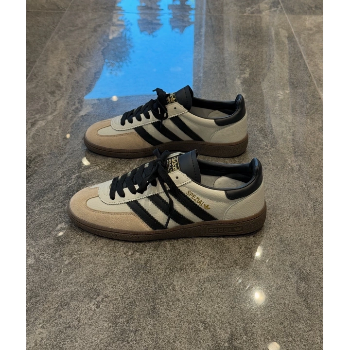 Adidas Spezıal Krem Siyah Siyah bağcık Dikiş Detaylı Spor Ayakkabı