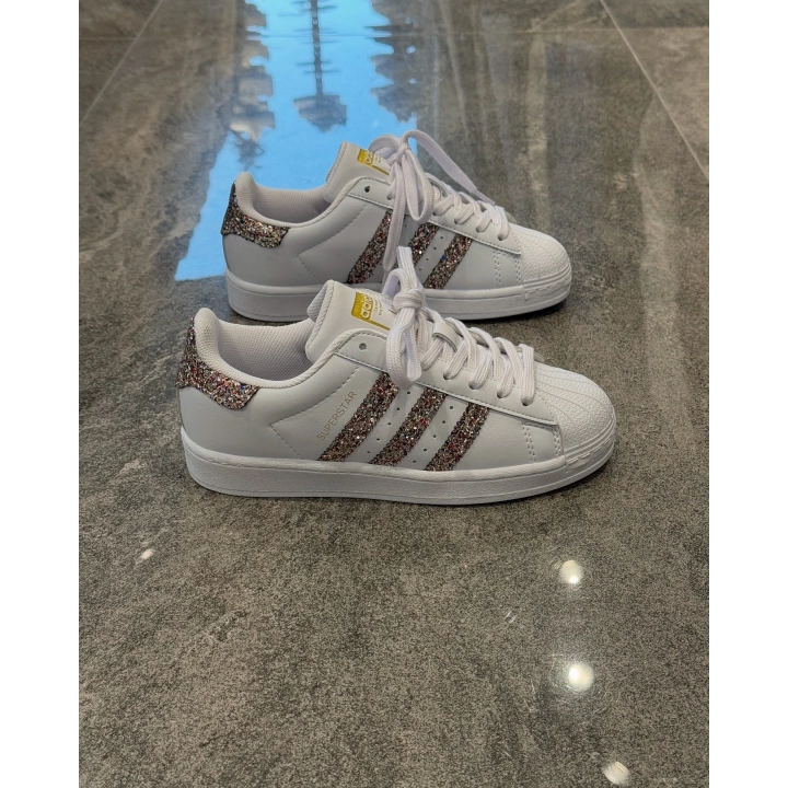 Adidas Süperstar Beyaz Altın Ayna Spor Ayakkabı