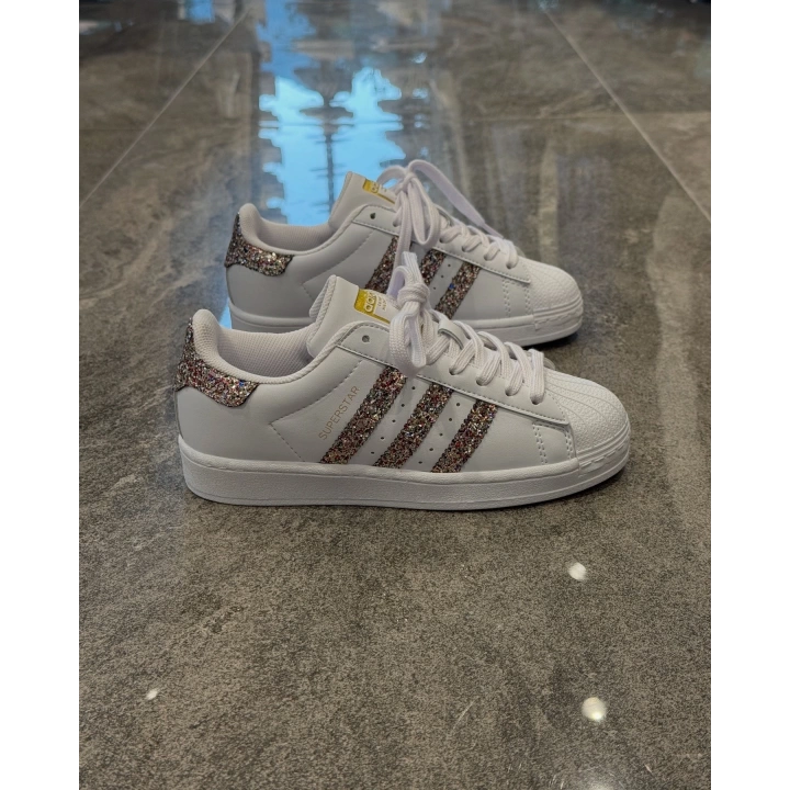 Adidas Süperstar Beyaz Altın Ayna Spor Ayakkabı