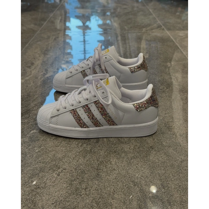 Adidas Süperstar Beyaz Altın Ayna Spor Ayakkabı