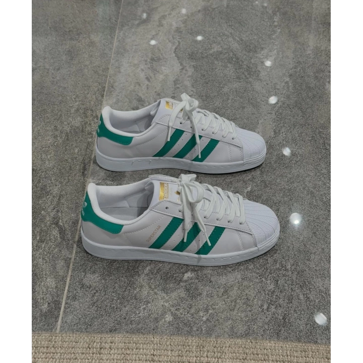 Adidas Süperstar Beyaz Reflektör Yeşil