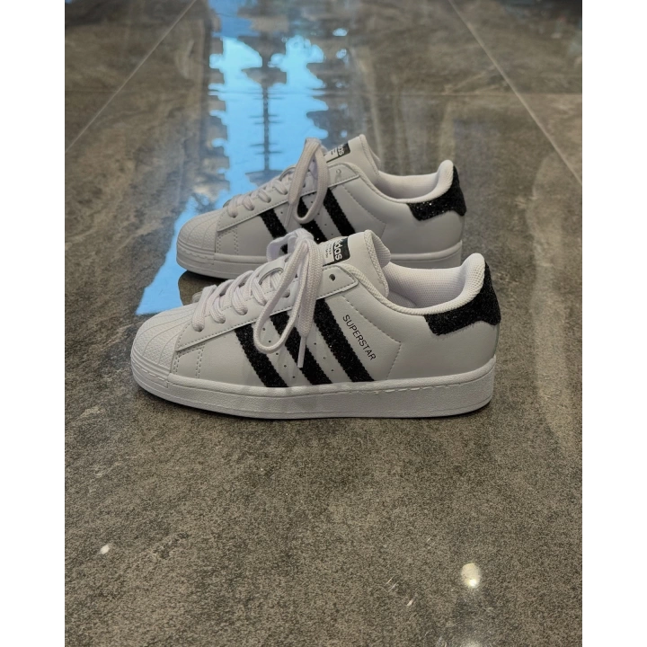 Adidas Süperstar Beyaz Siyah Ayna Spor Ayakkabı