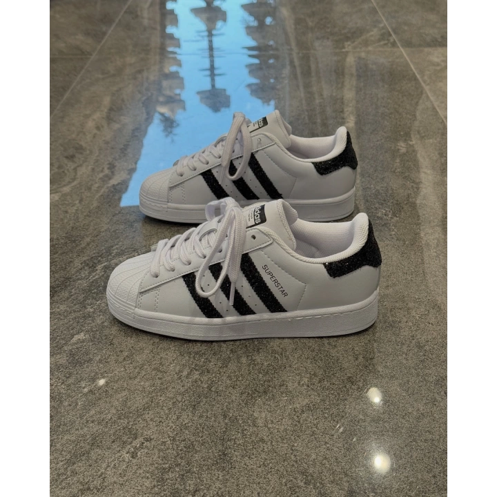 Adidas Süperstar Beyaz Siyah Ayna Spor Ayakkabı