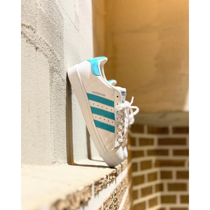 Adidas Süperstar Beyaz Turkuaz