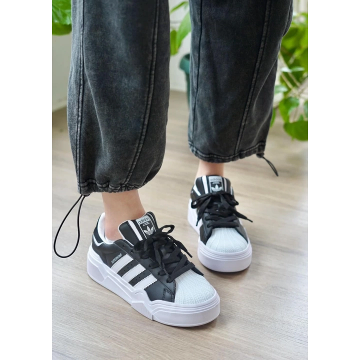 Adidas Süperstar Bravada Siyah Beyaz Taban Spor Ayakkabı