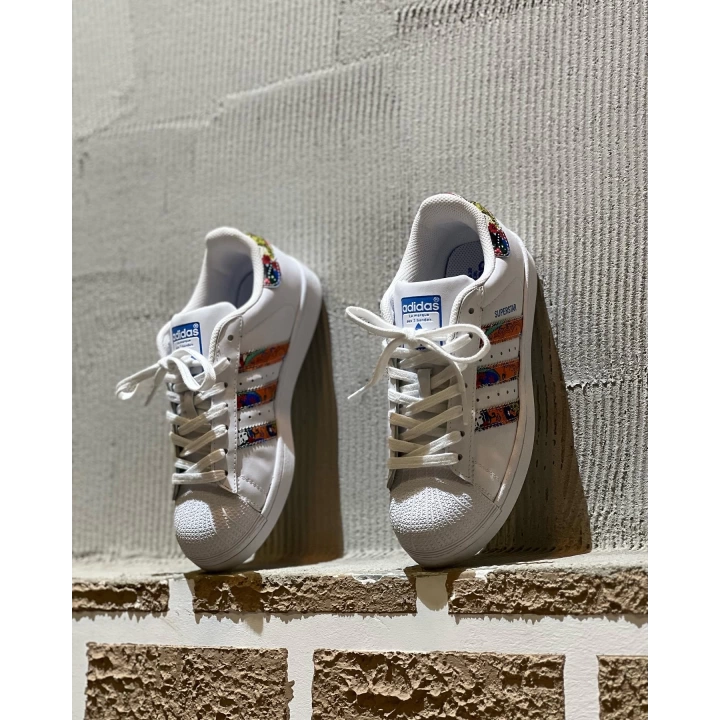 Adidas Süperstar Çiçek Desenli