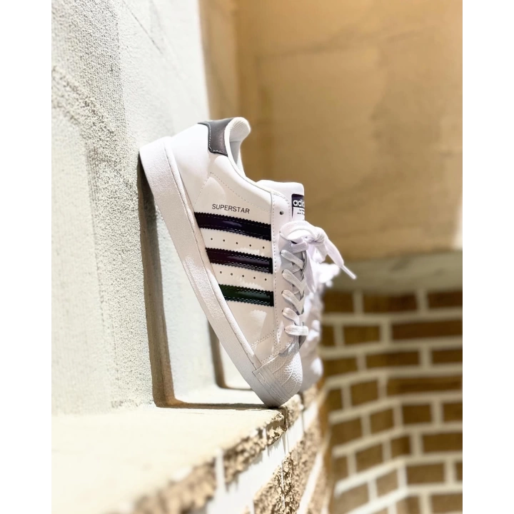 Adidas Süperstar Çok Renkli Beyaz reflektör