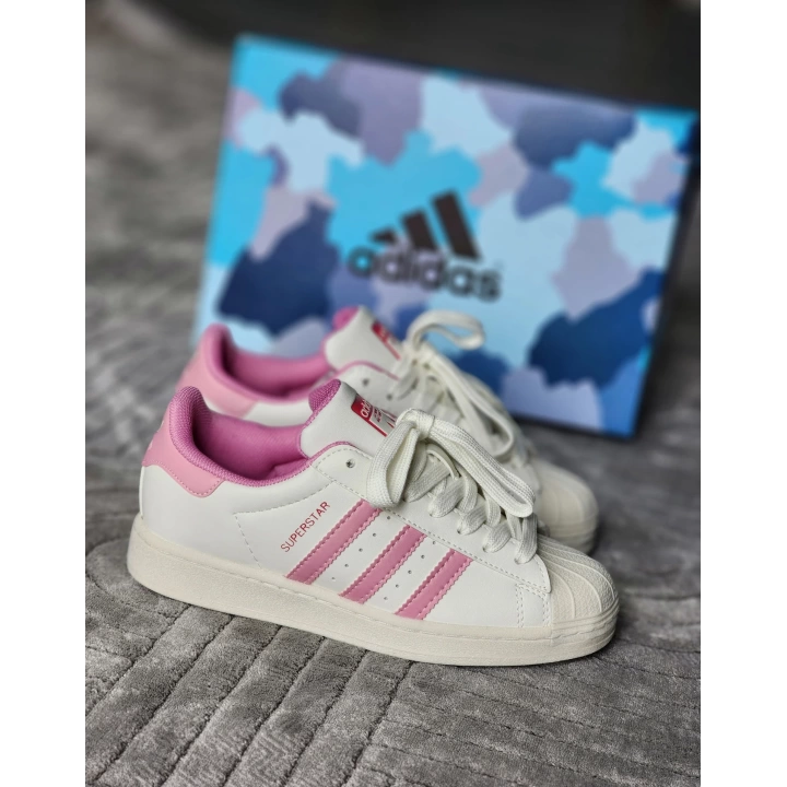 Adidas Süperstar Krem Pembe Detaylı