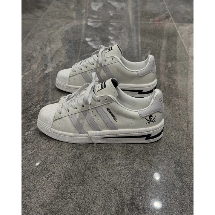 Adidas Süperstar Neıghborhood Tokyo Krem Gri Detaylı