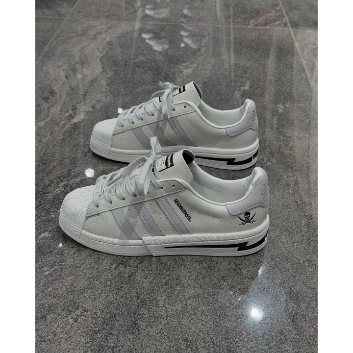 Adidas Süperstar Neıghborhood Tokyo Krem Gri Detaylı