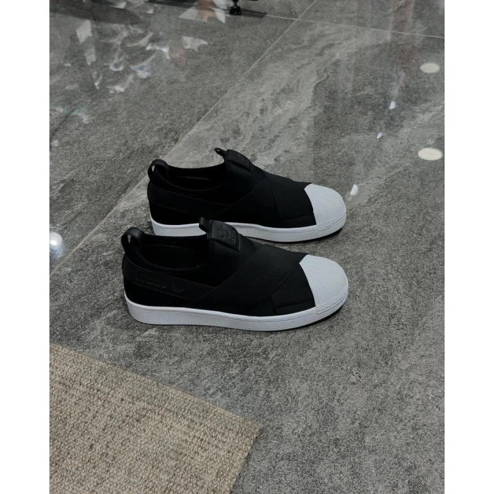 Adidas Süperstar Siyah-Beyaz Slip On