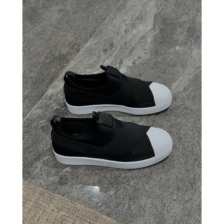 Adidas Süperstar Siyah-Beyaz Slip On