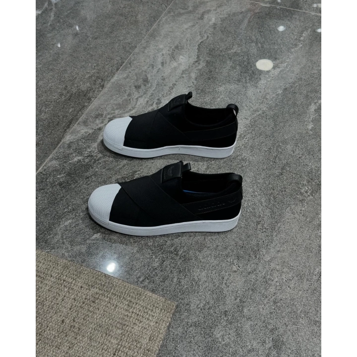 Adidas Süperstar Siyah-Beyaz Slip On